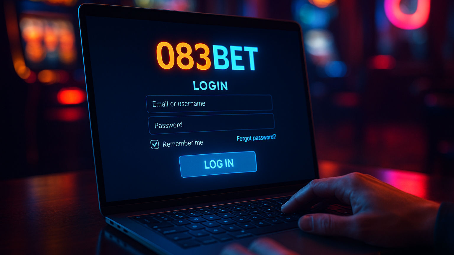 Criar uma nova Conta no plataforma 083BET